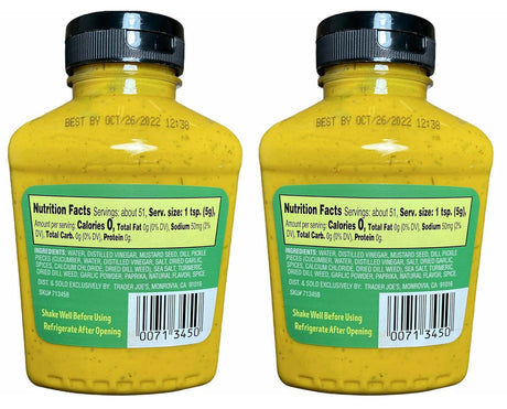 Trader Joe's Dill Pickle Mustard 9 oz