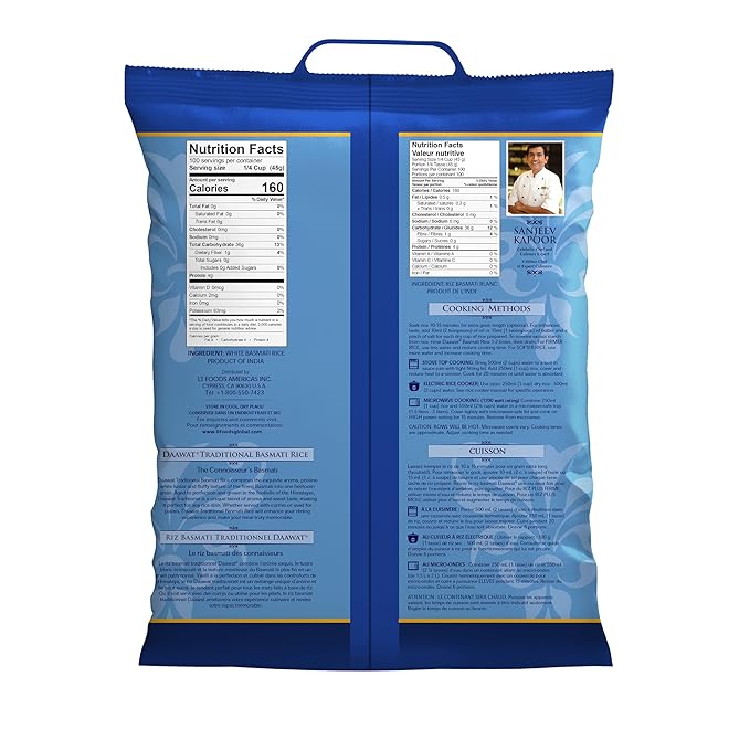 Daawat Traditional Basmati Rice, 10-Pounds