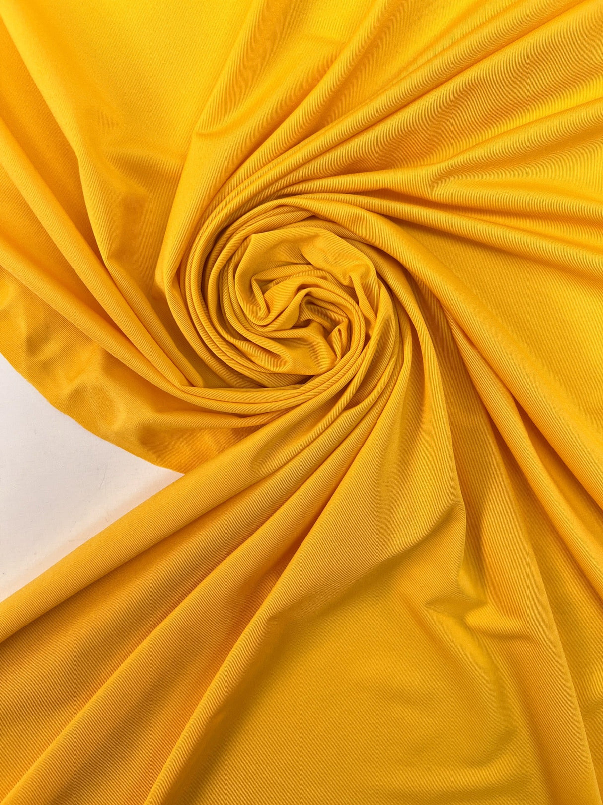 Yellow Stretch Knitted Fabric
