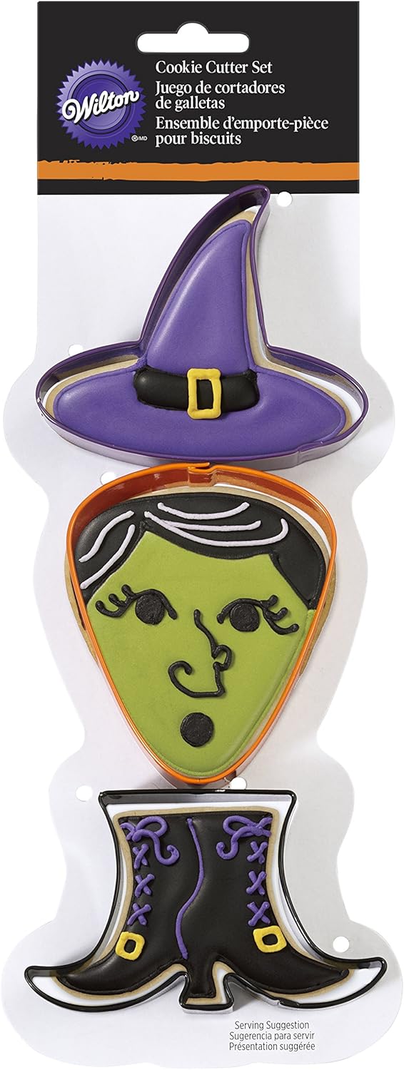 Wilton Witch Metal Halloween Cookie Cutter Set 3pc