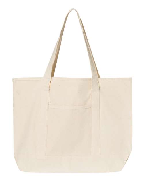 Q-Tees 34.6L Large Canvas Deluxe Tote