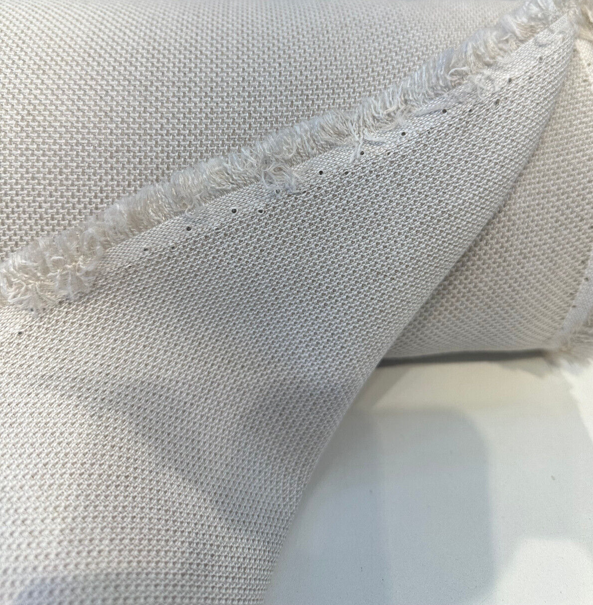 Sunbrella Essential Flax Solution Dyed Acrylic Fabric - Beige Textured Solids, 54" Width (1 Yard)