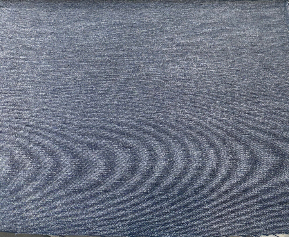 Sunbrella Boucle Twirl Blue Midnight Acrylic Fabric - Midnight Blue, Textured Boucle, 54" Width (1 Yard)