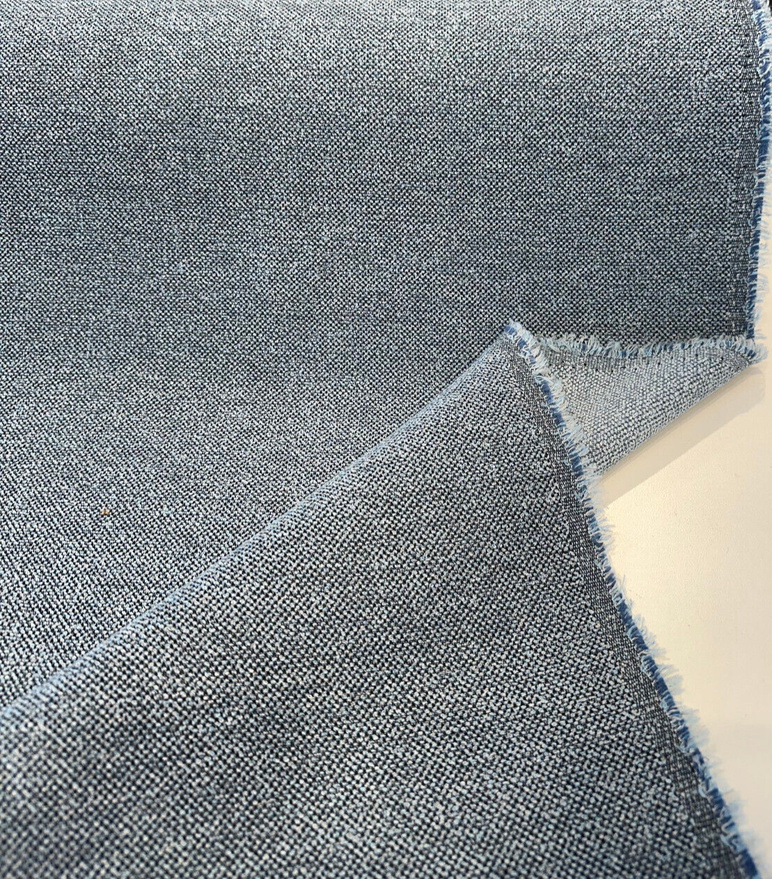 Sunbrella Outdoor Nurture Acrylic Fabric - Sapphire Blue Boucle Upholstery, 54" Width (1 Yard)