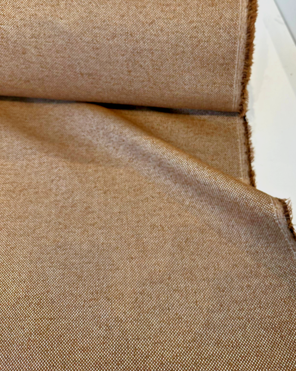 Sunbrella Outdoor Nurture Tawny Boucle Acrylic Fabric - Tawny Brownish Orange Boucle, 54" Width (1 Yard)