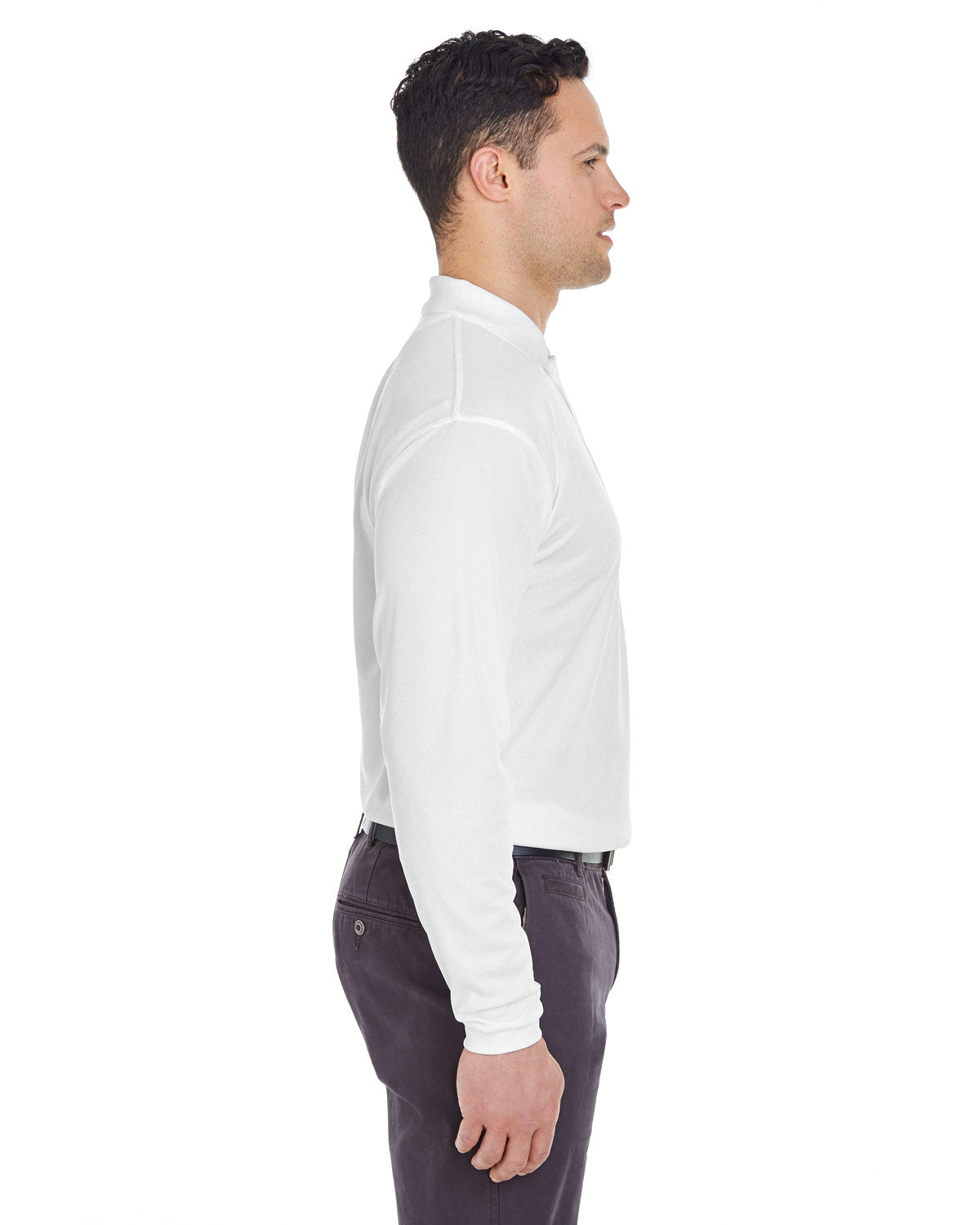 Adult Cool & Dry Long-Sleeve Mesh Piqué Polo