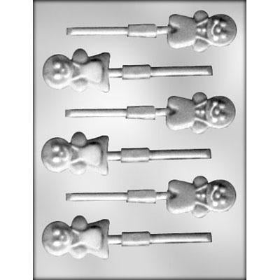 Gingerbread Boy and Girl Sucker Chocolate Mold