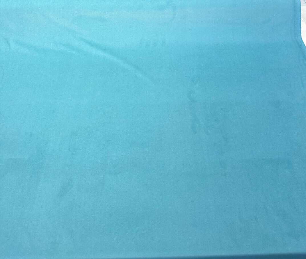Rudy Velvet Polyester Fabric - Turquoise Blue, Upholstery, 56" Width (1 Yard)