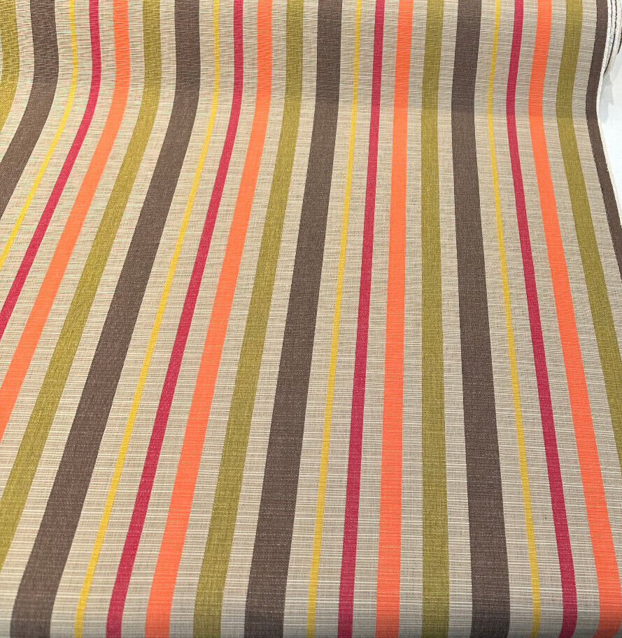 Sunbrella Solano Fiesta Acrylic Fabric - Fiesta Stripe, 54" Width (1 Yard)