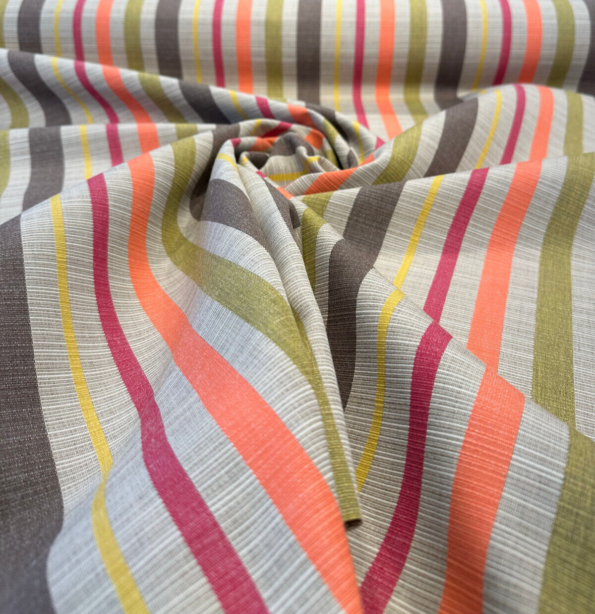 Sunbrella Solano Fiesta Acrylic Fabric - Fiesta Stripe, 54" Width (1 Yard)
