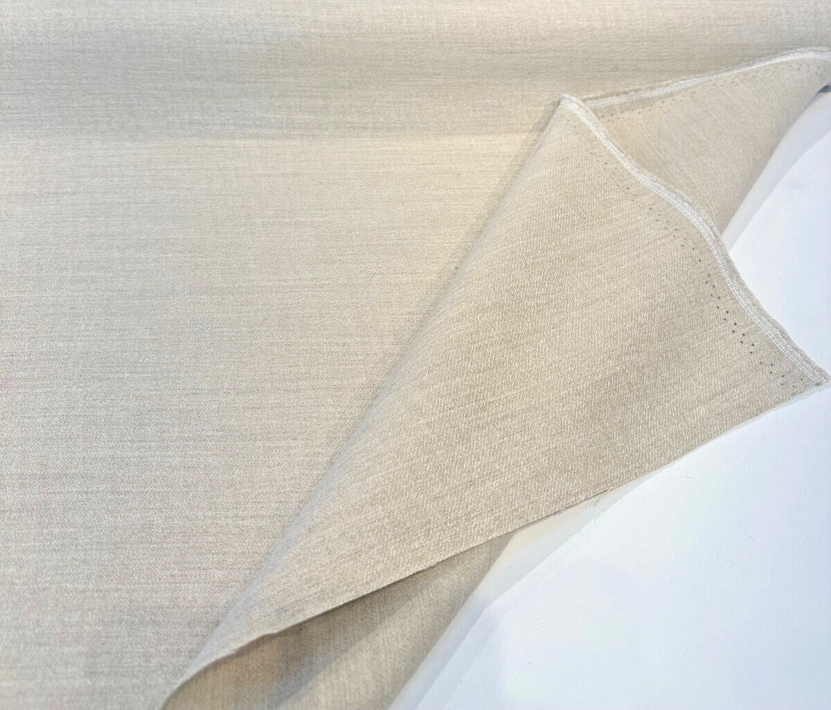 Sunbelievable Topsail Almond Beige Solution Dyed Acrylic Polyester Fabric - Almond Beige Solid, 59" Width (1 Yard)