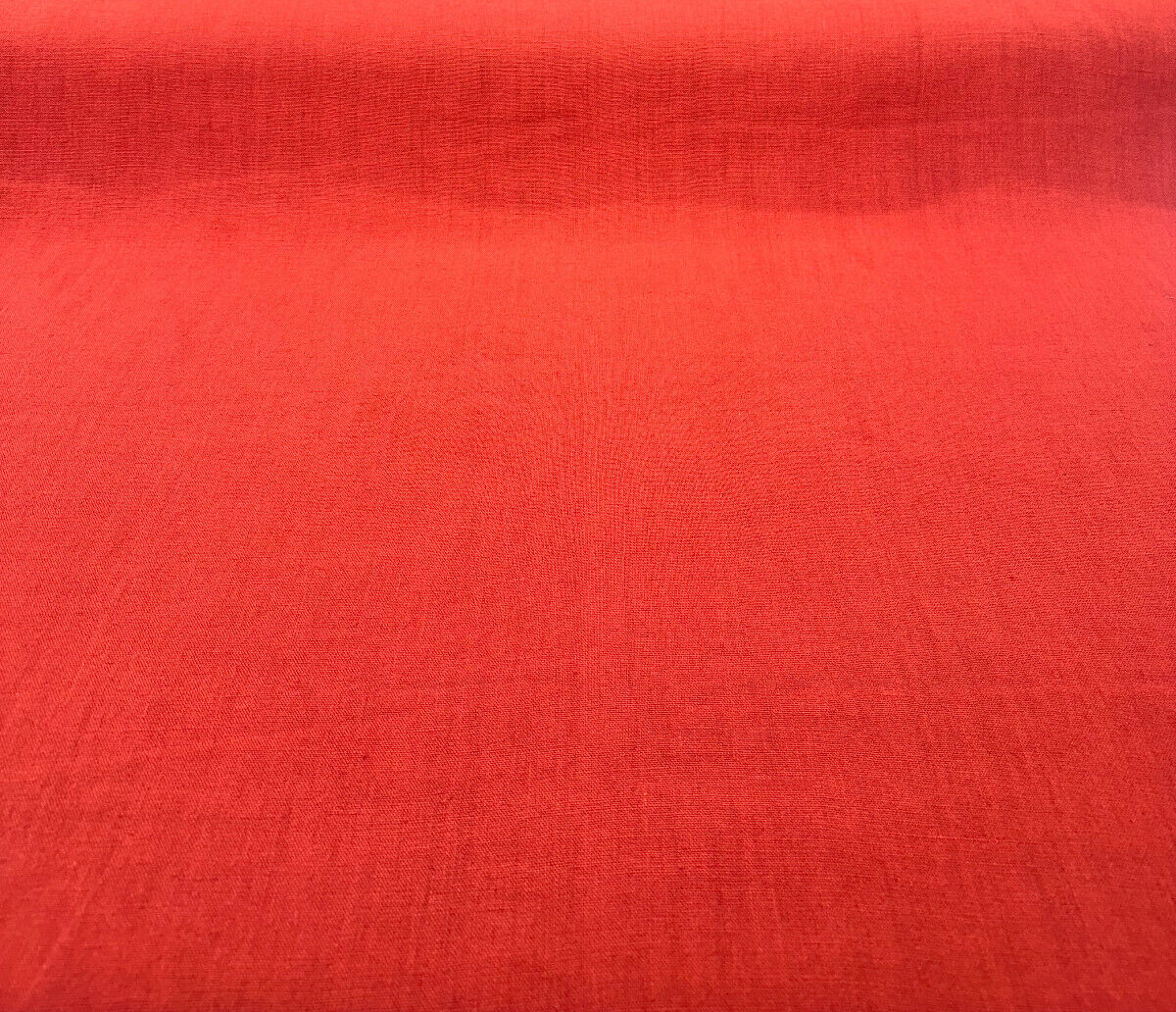 Don Giovanni Linen Fabric - Paprika Red, Upholstery Drapery, 54" Width (1 Yard)