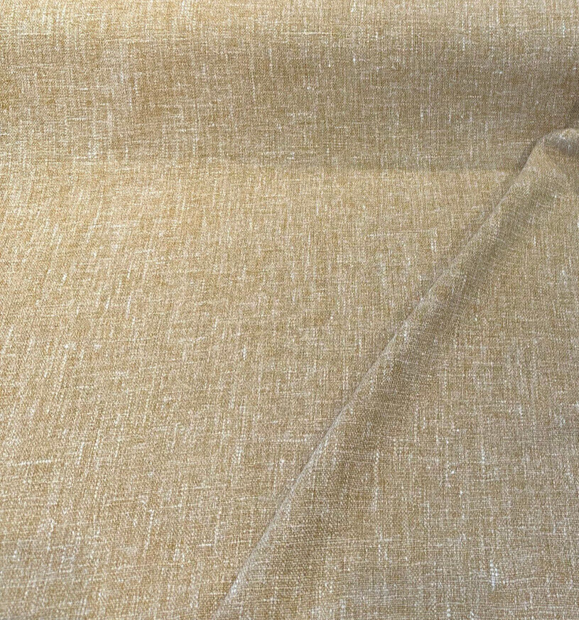 Libeco Belgian Linen Melange Marigold Linen Fabric - Marigold, 54" Width, No Repeat, Railroaded (1 Yard)