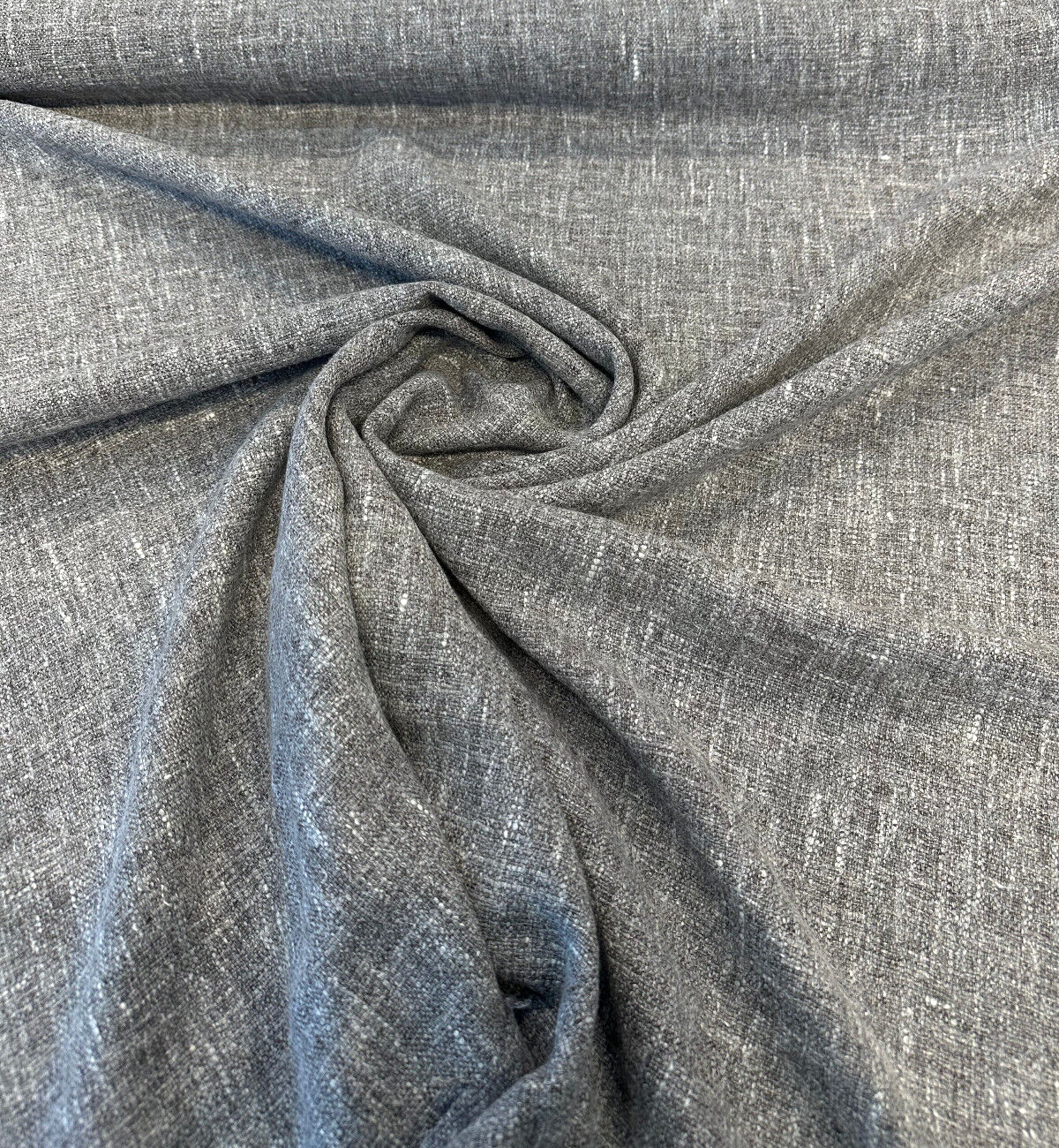 Libeco Belgian Linen Melange Fabric - Porpoise Gray, 54" Width (1 Yard)