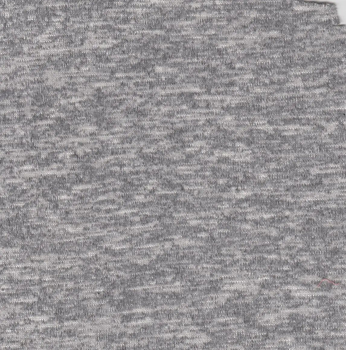 1 Yard Sweater Melange Brushed Solid Knit Fabric, 58/60'' Wide Rayon Polyester Spandex Blend