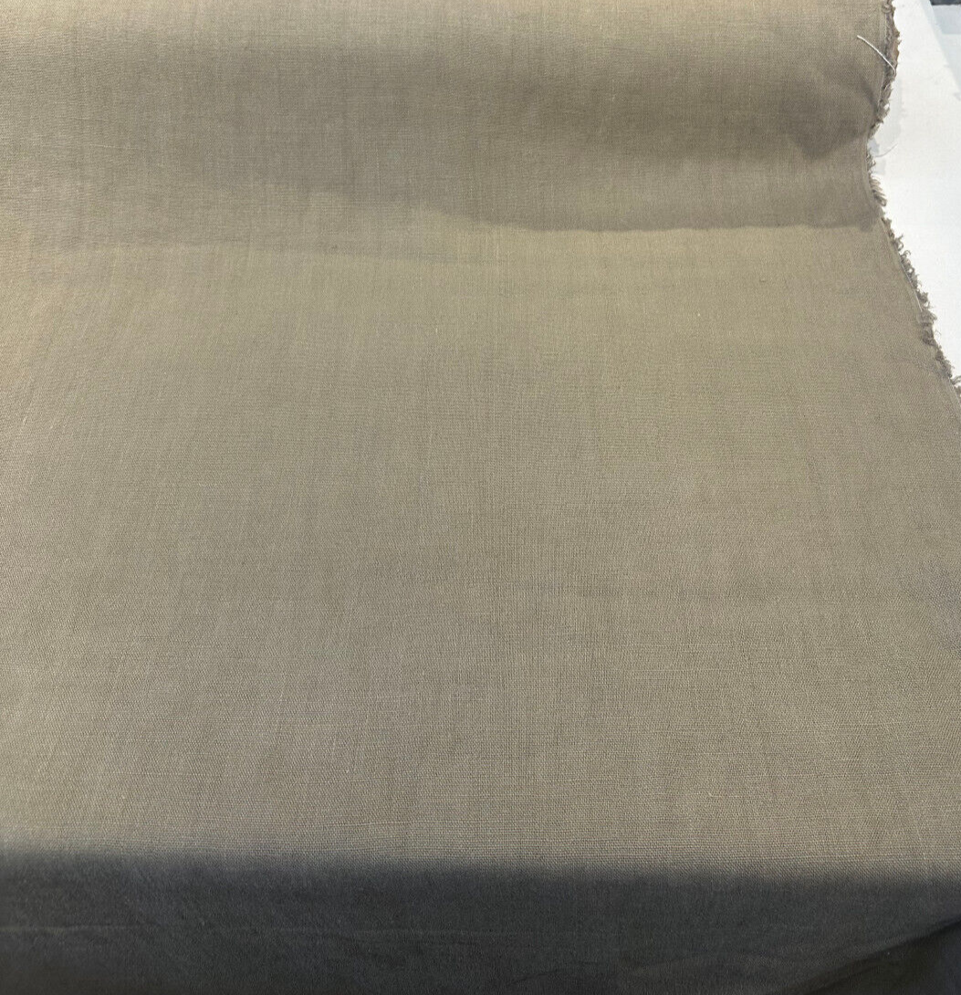 Don Giovanni Linen Fabric - Lentil Beige, 54" Width (1 Yard)