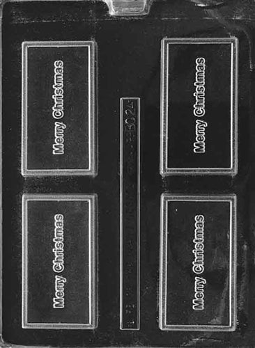 Merry Christmas Card Chocolate Mold - LPBC024