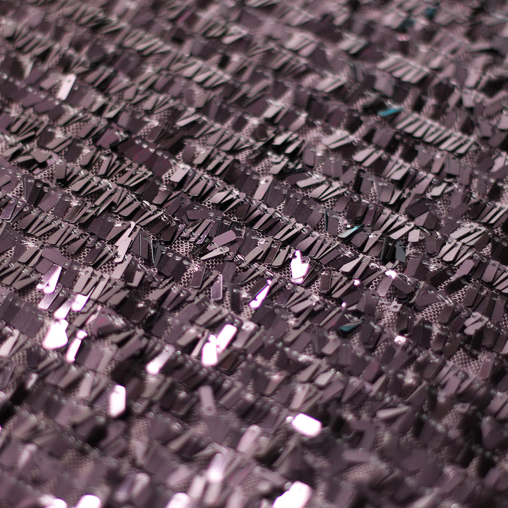 Tina Sequins Poly Spandex Fabric - Multi-Color Rectangular Sequins, 52-54" Width (1 Yard)
