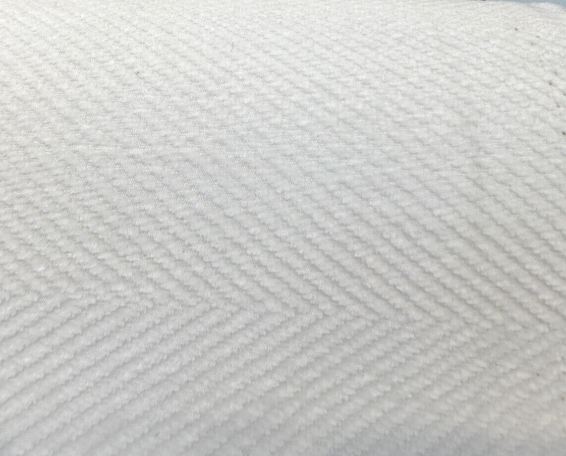 Sunbelievable Performance Chenille Cove White Acrylic Upholstery Fabric - White, Solid, 59" Width (1 Yard)