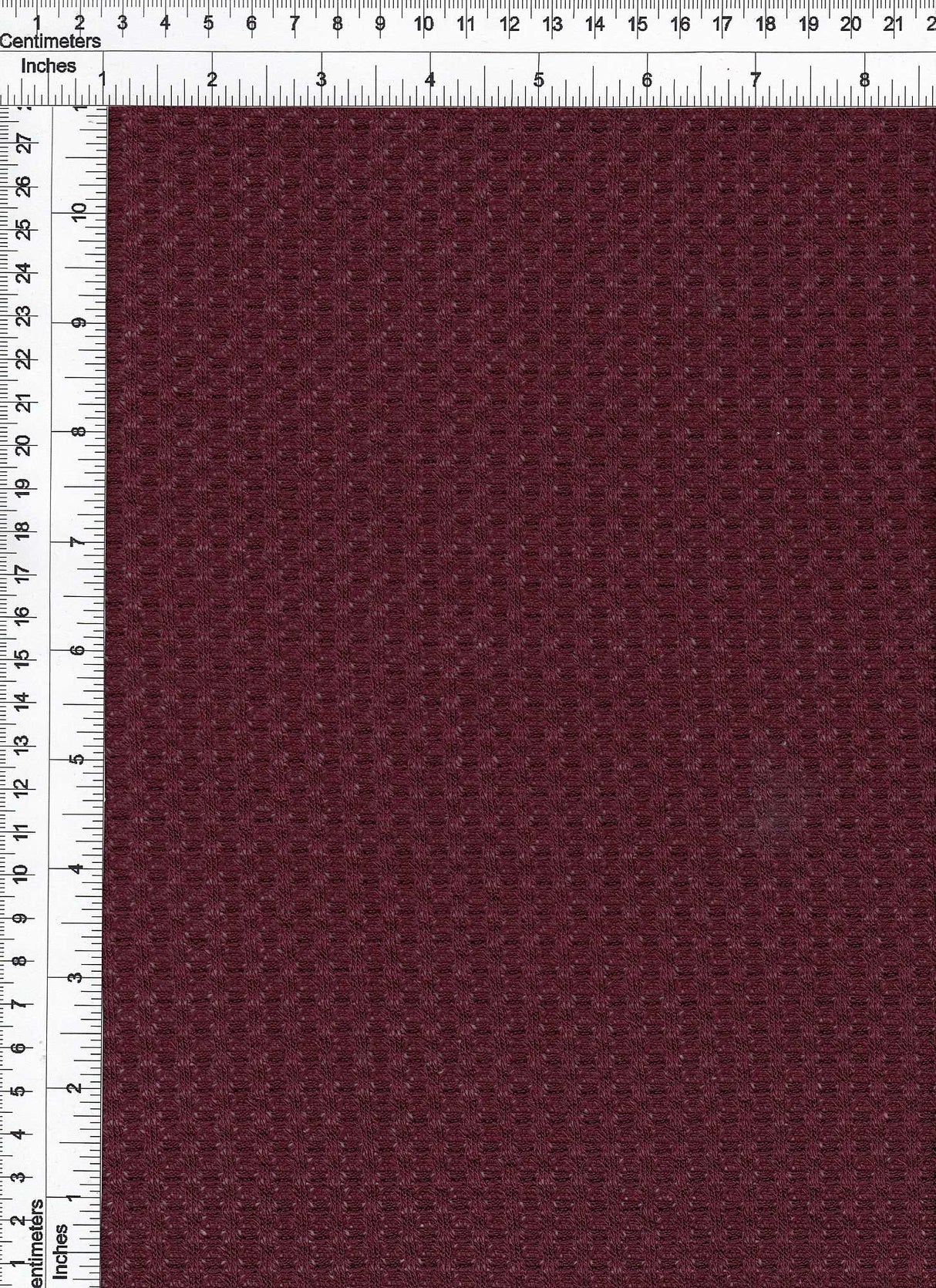 Waffle Stretch Knit Fabric Solid