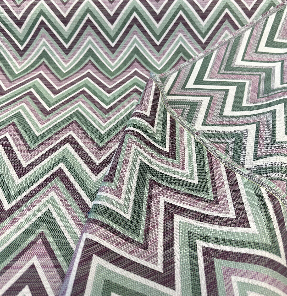 Fischer Sunbrella Amethyst Chevron Solution Dyed Acrylic Fabric - Amethyst Chevron, 54" Width (1 Yard)