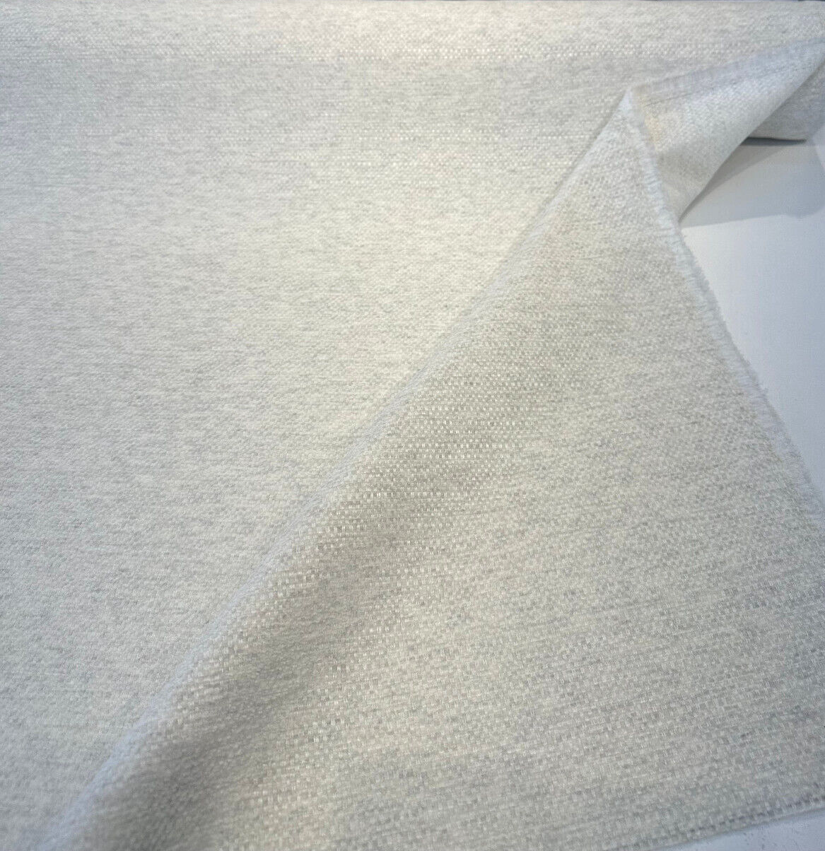 Sunbelievable Performance Chenille Surf Canvas Upholstery Fabric - Canvas Beige White Gray Mix, 59" Width (By The Yard)