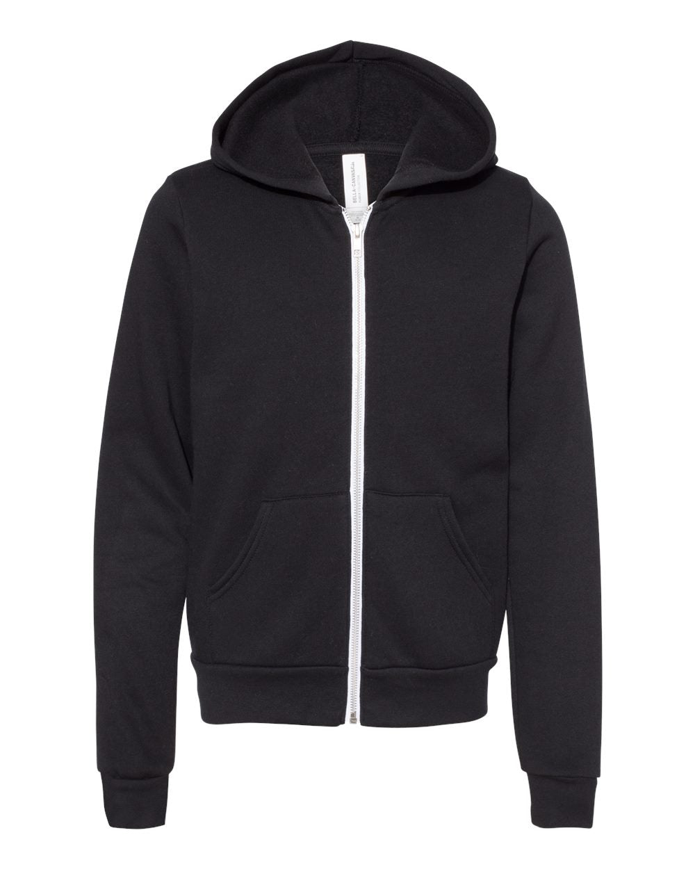 BELLA + CANVAS® Youth Sponge Fleece Full-Zip Hoodie - 3739Y