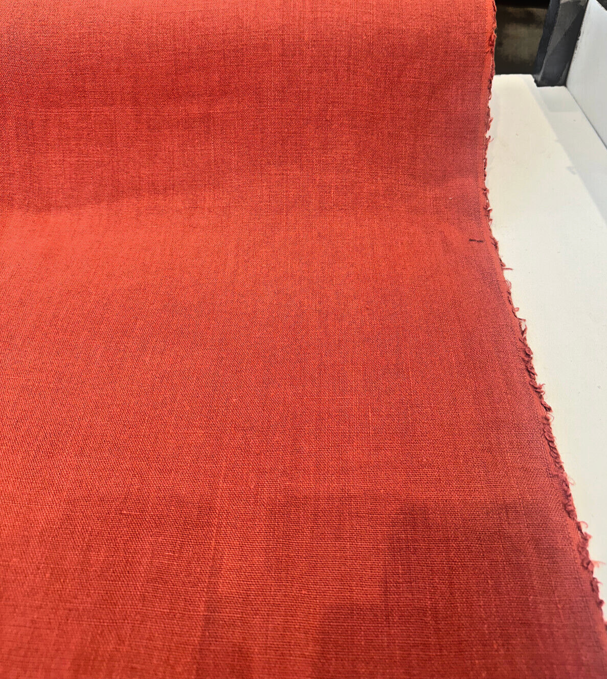 Don Giovanni Linen Fabric - Sumac, Upholstery Drapery, 54" Width (1 Yard)