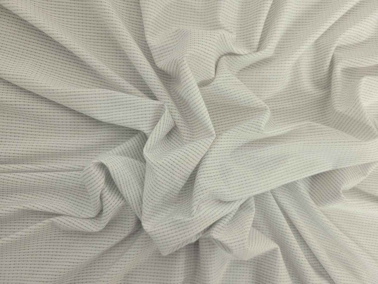 Micro Modal Spandex Mesh Jersey Knit White