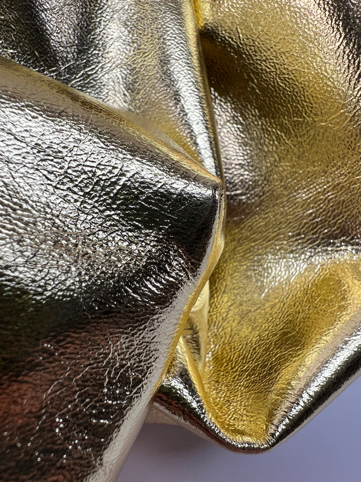 Golden Leather Coated Fabric