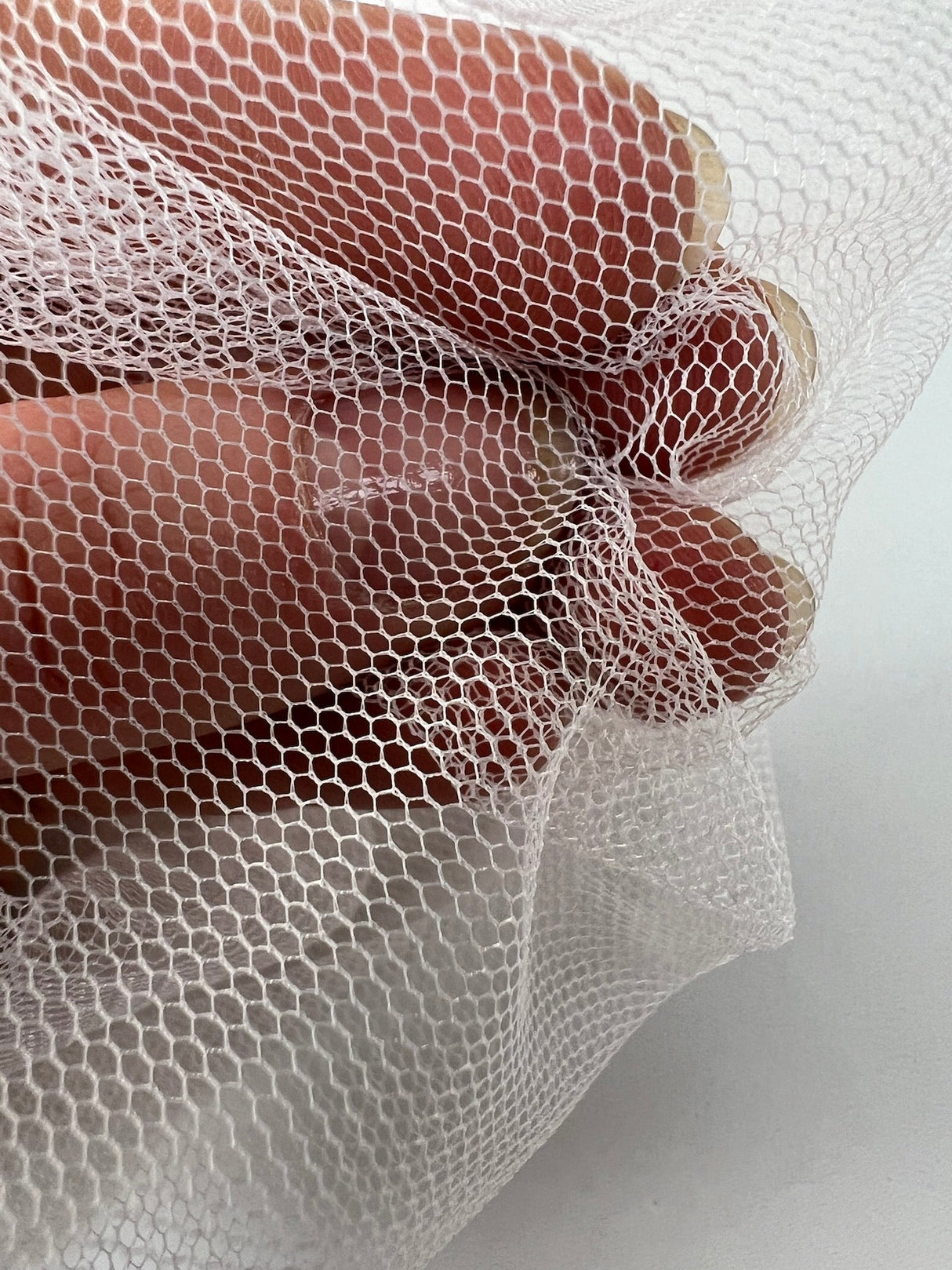 White Polyester Mesh Fabric