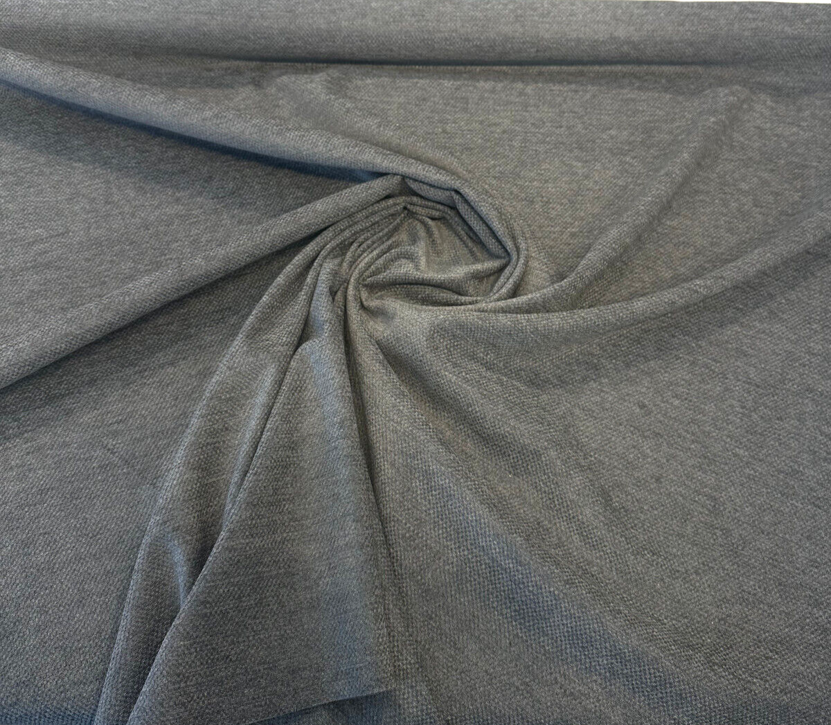 Sunbelievable Chenille Performance Upholstery Fabric - Gray Surf, Solid, 59" Width (1 Yard)