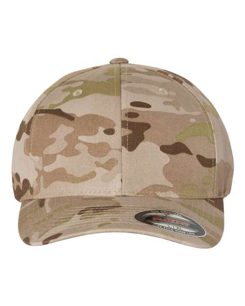 Flexfit Cotton Blend Structured Mid-Profile Cap