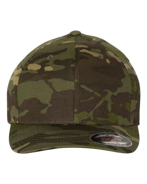Flexfit Cotton Blend Structured Mid-Profile Cap