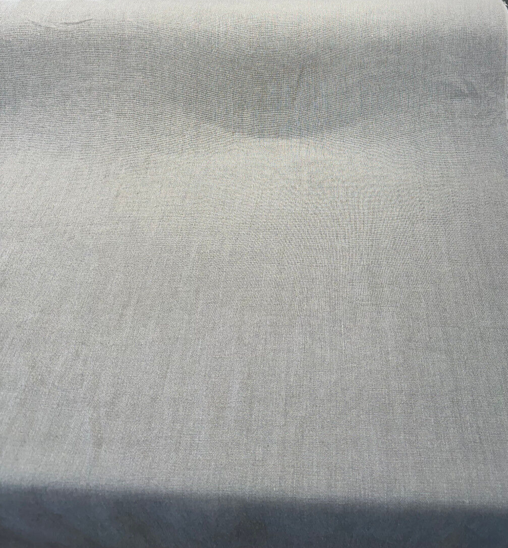 Don Giovanni Linen Fabric - Gray Gunmetal, 54" Width (1 Yard)