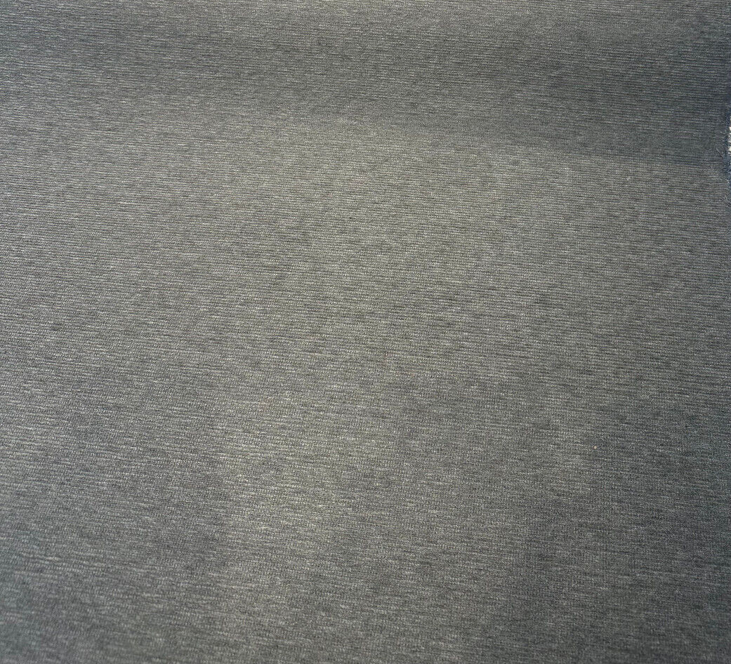 Sunbelievable Chenille Coastal Shield Gray Dolphin Acrylic Fabric - Gray Dolphin, Dobby Weave, 59" Width (1 Yard)