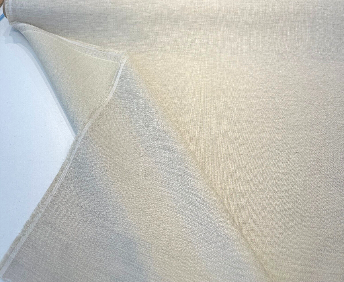 Sunbelievable Swimmer Linen Acrylic Polyester Fabric - Natural Solid, 59" Width (By The Yard)