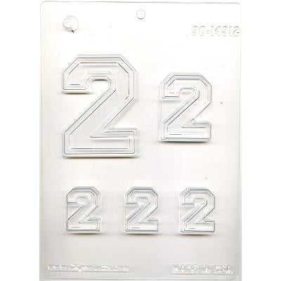 Collegiate Number "2" Mold