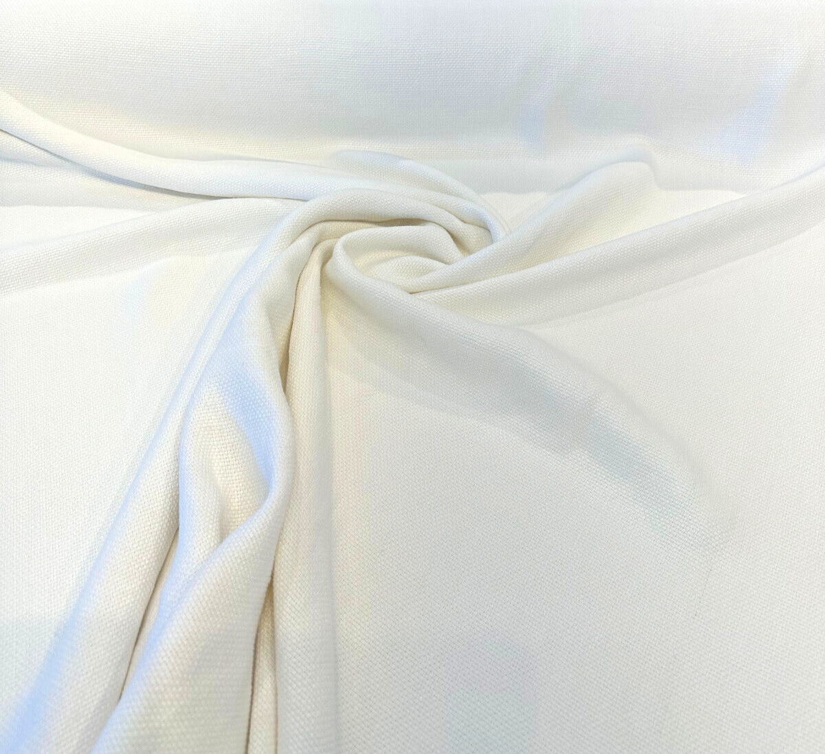 White Washed Irish Heavy Linen Fabric - White, 30 Oz, 53" Width (1 Yard)