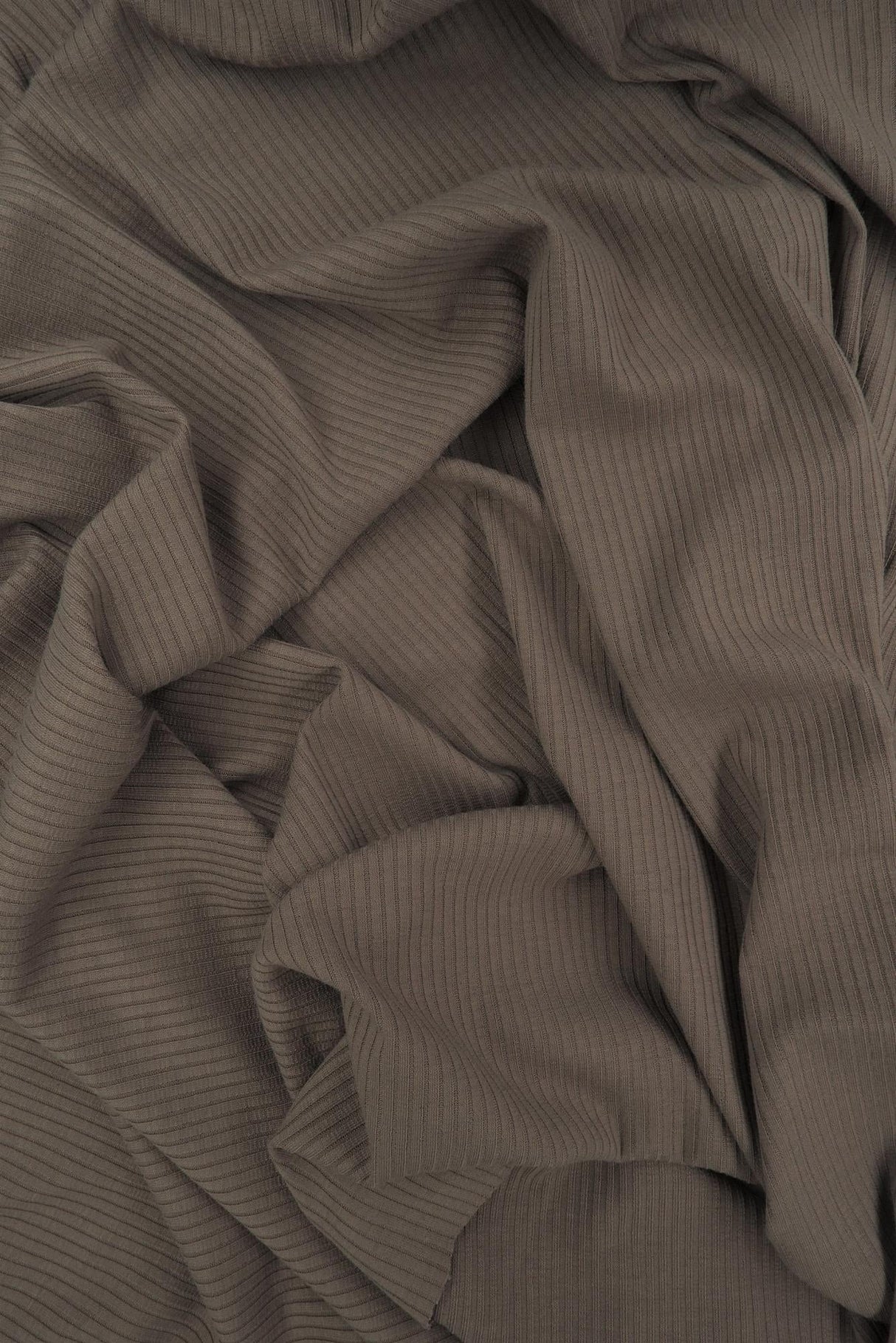 Rib Solid Stretch Knit Fabric