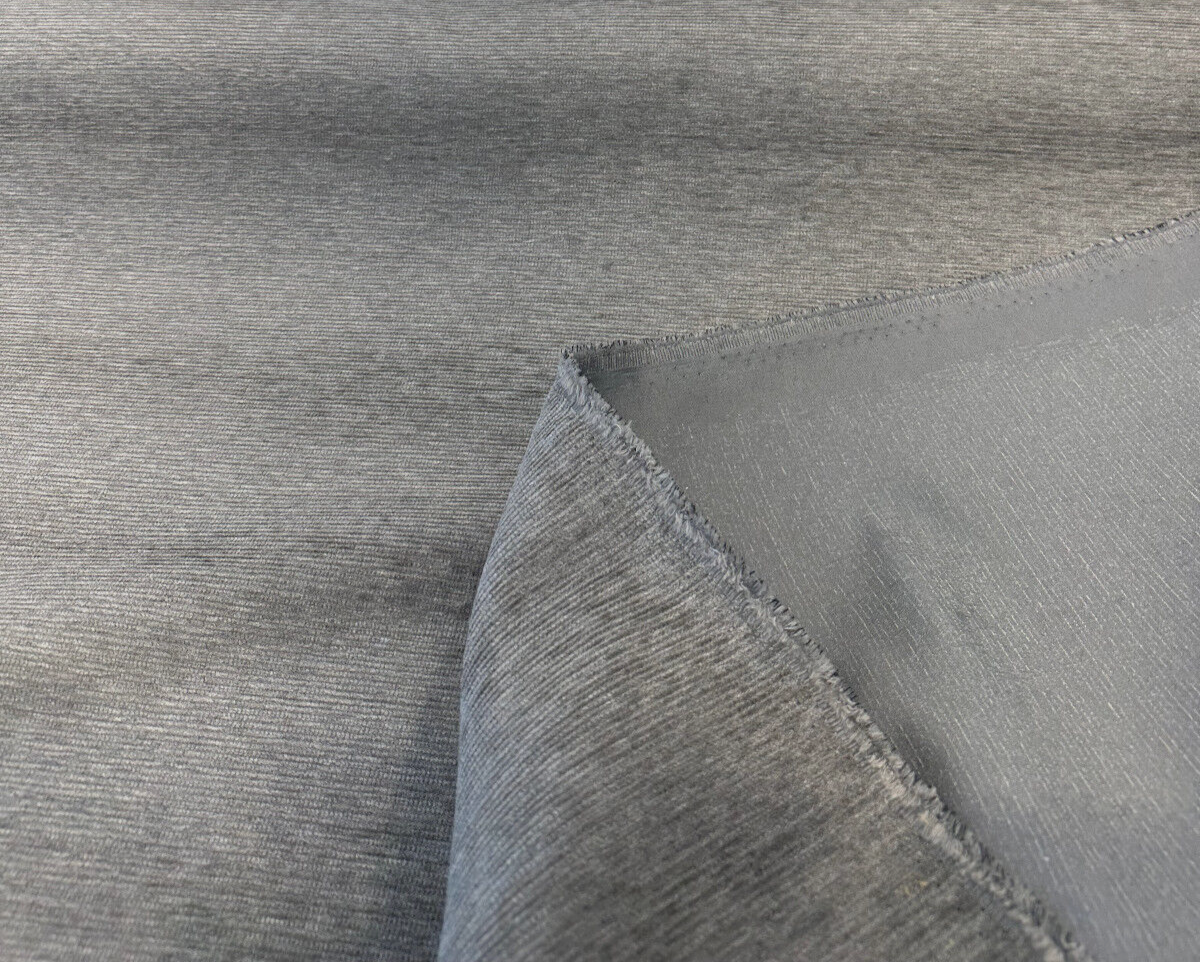 Sunbelievable Performance Coastal Shield Chenille Fabric - Dark Gray, Solid Color, 59" Width (1 Yard)