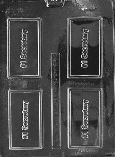 #1 Secretary Card Chocolate Mold - LPBC035
