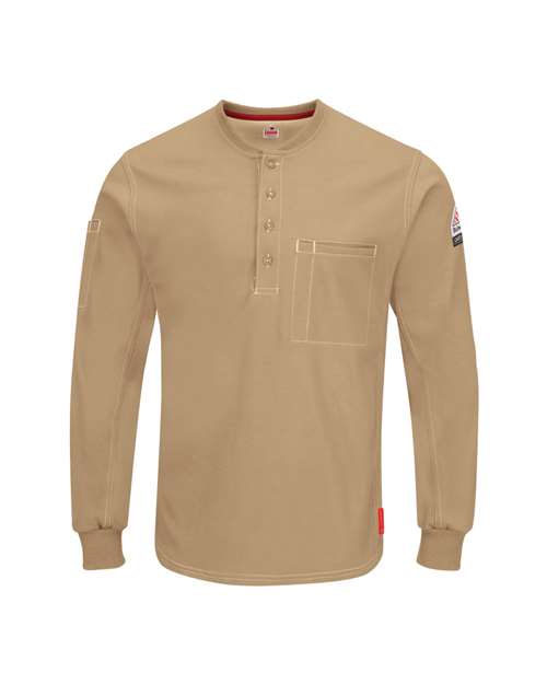 Bulwark Men's iQ Series Plus Long Sleeve Henley