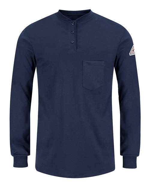 Bulwark Women's Long Sleeve Tagless Henley Shirt