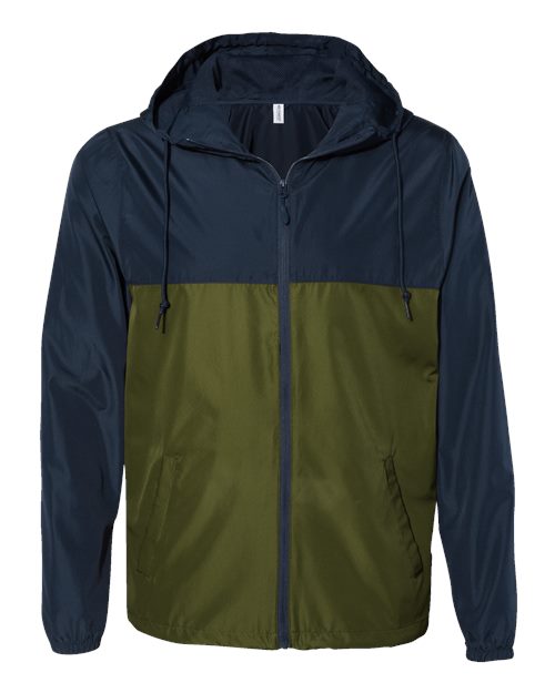 Men's Lightweight Waterproof Windbreaker Full-Zip Jacket
