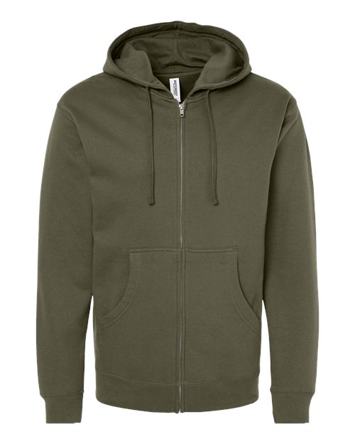 Independent Trading Co. Unisex Midweight Full-Zip Hooded Sweatshirt