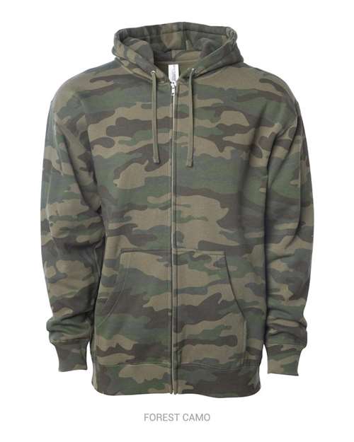 Independent Trading Co. Unisex Midweight Full-Zip Hooded Sweatshirt