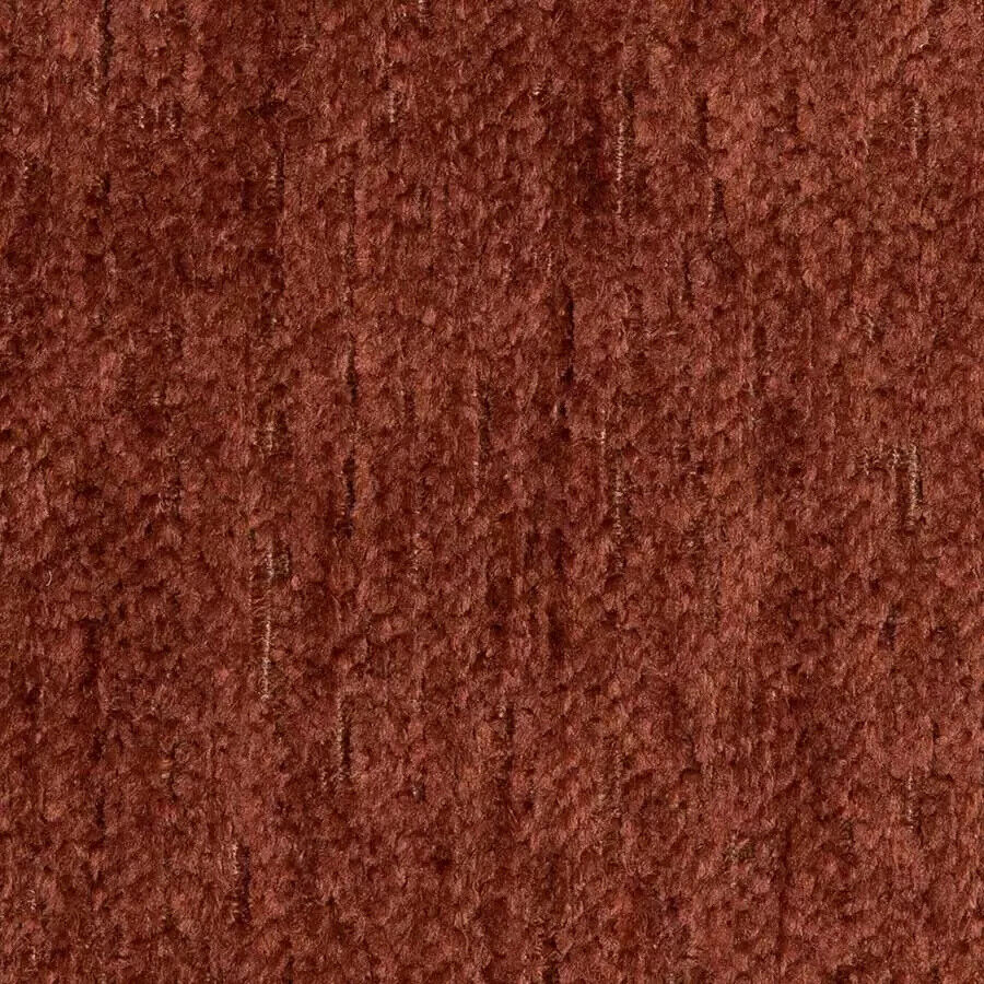 Destiny Paprika Plush Chenille Fabric - Paprika, Soft Textured Upholstery, 55" Width (1 Yard)