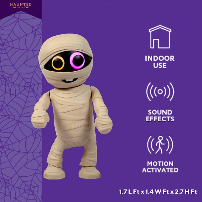 2.7 ft. Motion Activated Dancing Mummy Animatronic (Haunted Living)