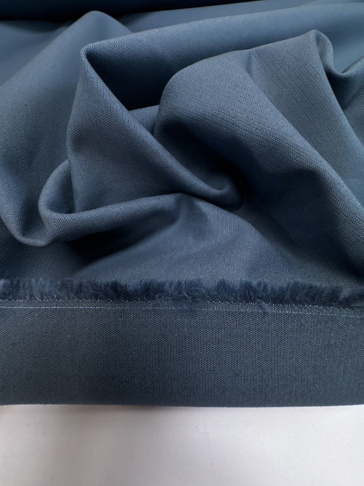 Cotton Elastane Suit Fabric Blue